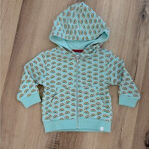 NWT Sovereign Code Baby Rainbow Hoodie Jacket Mint Green 12m